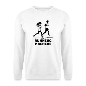 RUNNING MACHINE - Unisex Pullover - Weiß - Vorne