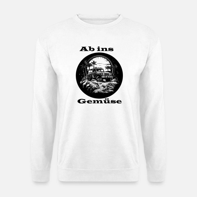 Ab ins Gemüse - Unisex Pullover - Weiß