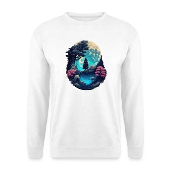 Romantic landscape - Unisex Sweatshirt - white - Front