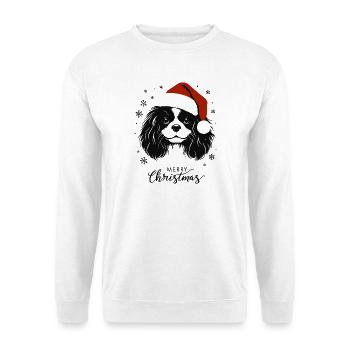 Cavalier King Charles Spaniel - Joyeux Noël - Sweat-shirt Unisexe - blanc - Devant