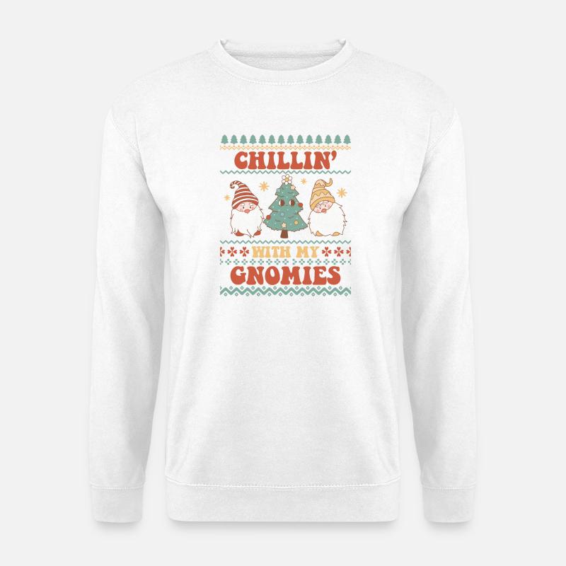 Hässlicher Weihnachtspullover - Unisex Pullover - Weiß