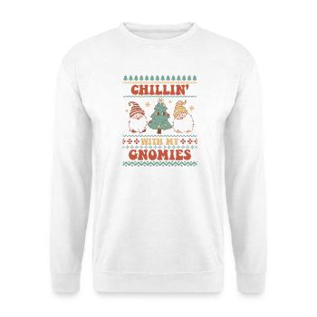 Pull de Noël moche - Sweat-shirt Unisexe - blanc - Devant