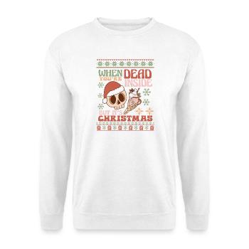 Pull de Noël moche - Sweat-shirt Unisexe - blanc - Devant