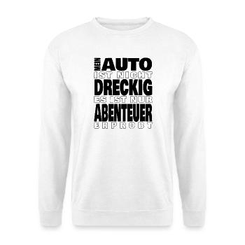 Mein Auto ist nicht dreckig - Unisex Pullover - Weiß - Vorne