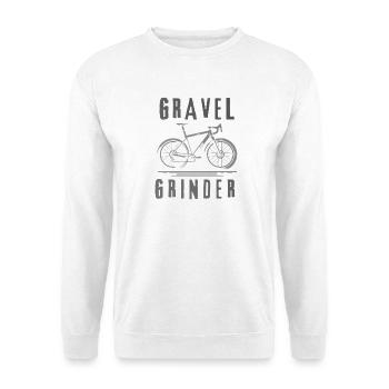 Gravel Bike Grinder Abenteuer - Unisex Pullover - Weiß - Vorne