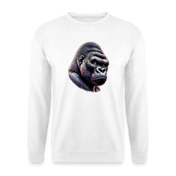 Gorille - Sweat-shirt Unisexe - blanc - Devant