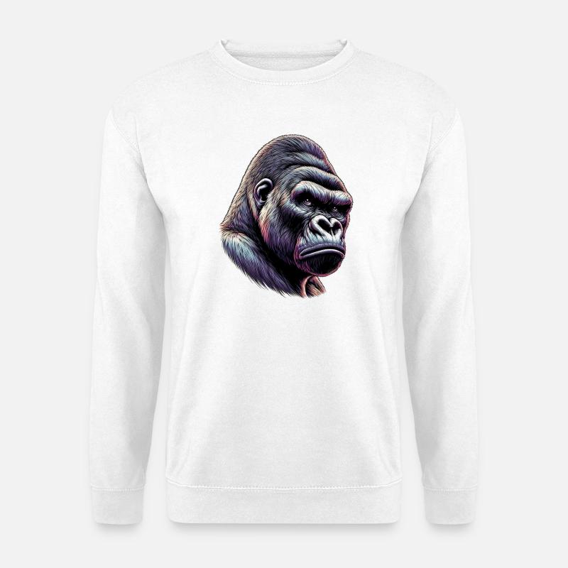 Gorilla - Unisex Pullover - Weiß