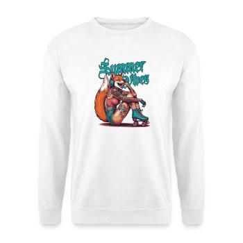summer vibes sommer eis vintage 60er sixtys - Unisex Pullover - Weiß - Vorne