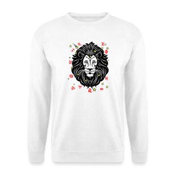 Sign Zodiac sign star logo Leo - Unisex Sweatshirt - white - Front