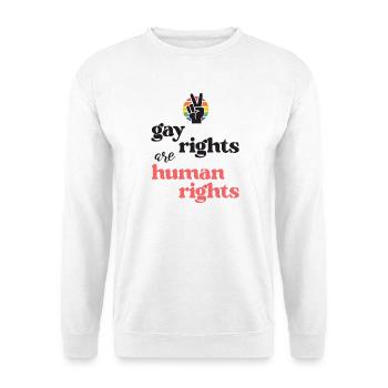 LGBT Pride Month - Gay Rights Are Human Rights - Unisex Sweatshirt - white - Front