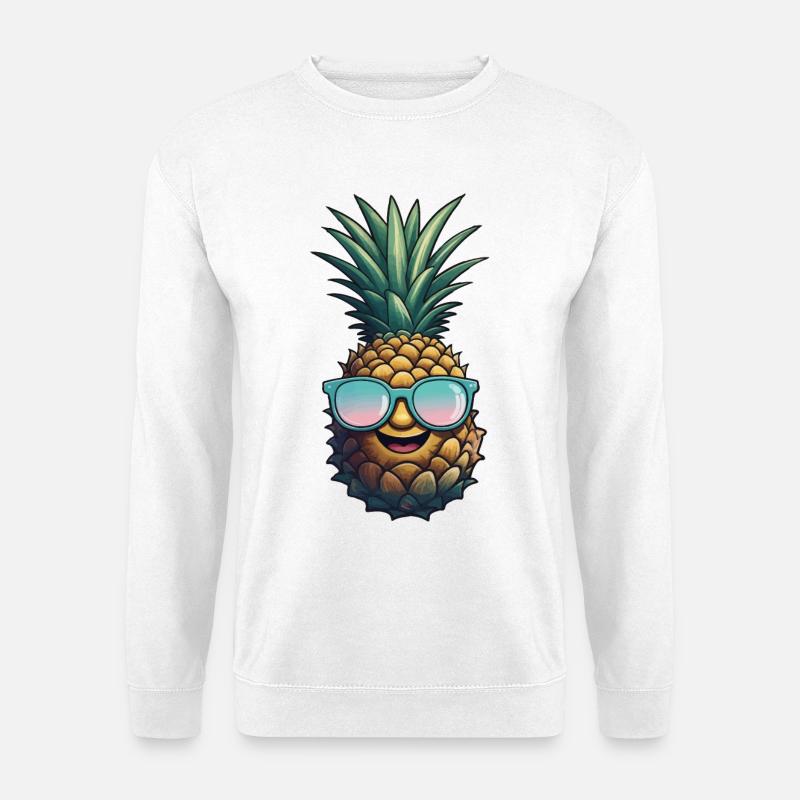 Pineapple Pineapple Cool Sunglasses Gift - Unisex Sweatshirt - white
