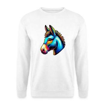 Esel Esel Schnuller Maultier - Unisex Pullover - Weiß - Vorne