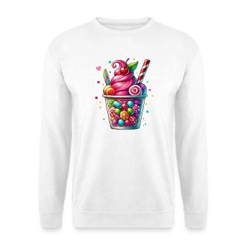 Pleasure for the Senses: Candy Milkshake Mug - Unisex Sweatshirt - white - Front