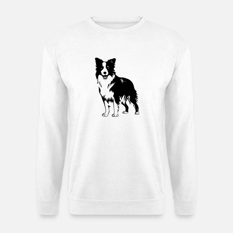 Border Collie - Unisex Pullover - Weiß