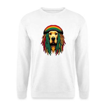 Chien Rasta Jamaïque Jamaïque Jamaïque Jamaïcain - Sweat-shirt Unisexe - blanc - Devant
