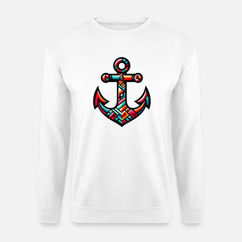 Ein Anker - Unisex Pullover - Weiß