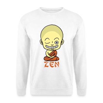 Yoga manga - Sweat-shirt Unisexe - blanc - Devant