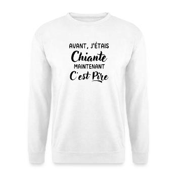 Femme chiante humour femme - Sweat-shirt Unisexe - blanc - Devant