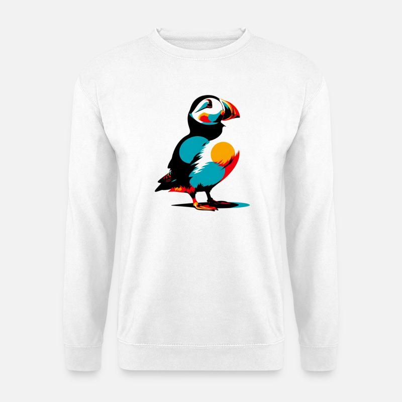 Papageitaucher - Unisex Pullover - Weiß