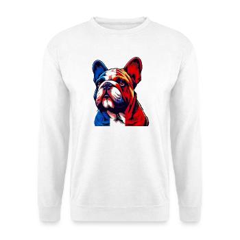 French Bulldog Dog - Unisex Sweatshirt - white - Front