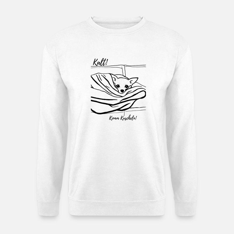 Kalt! Komm Kuscheln! - Unisex Pullover - Weiß