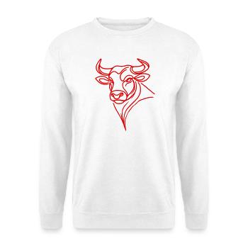 Taurus red - Unisex Sweatshirt - white - Front