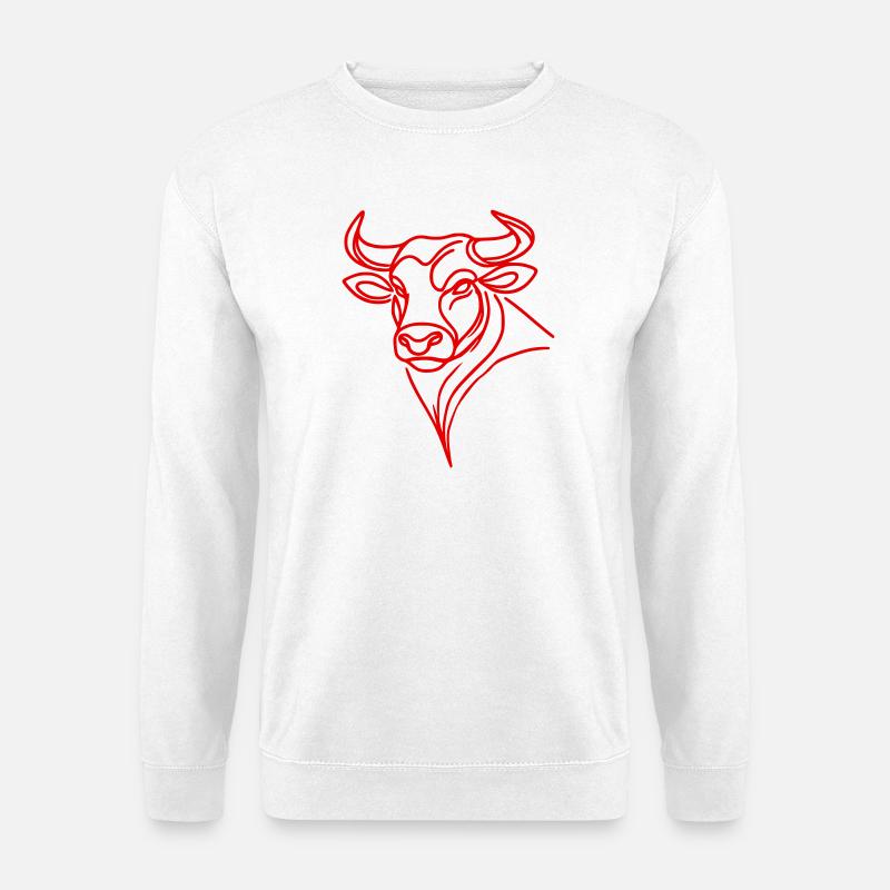 Taurus red - Unisex Sweatshirt - white
