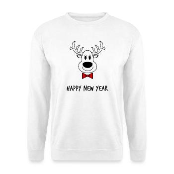 HAPPY NEW YEAR. NEW YEAR'S EVE. BEST WISHES - Unisex Sweatshirt - white - Front