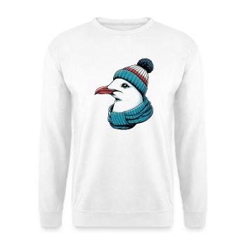Mouette - Sweat-shirt Unisexe - blanc - Devant
