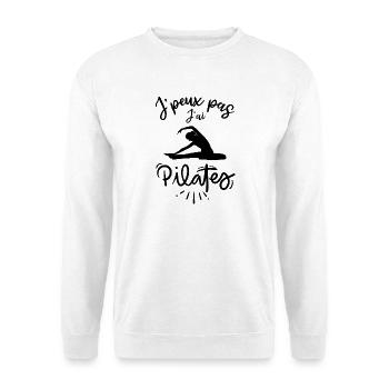 Je peux pas j ai pilates - Sweat-shirt Unisexe - blanc - Devant