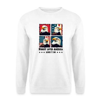 Pygargue à tête blanche - Sweat-shirt Unisexe - blanc - Devant