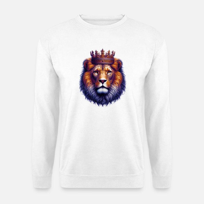 Löwe - Unisex Pullover - Weiß