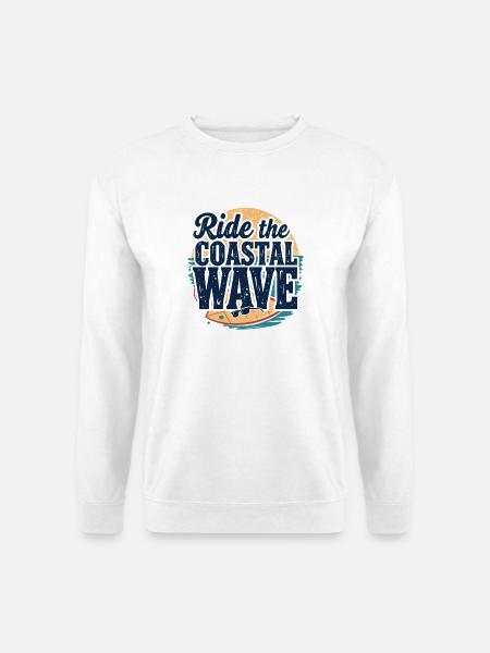 Surfing Surfing Beach Holidays Coast Sea - Unisex Sweatshirt - white