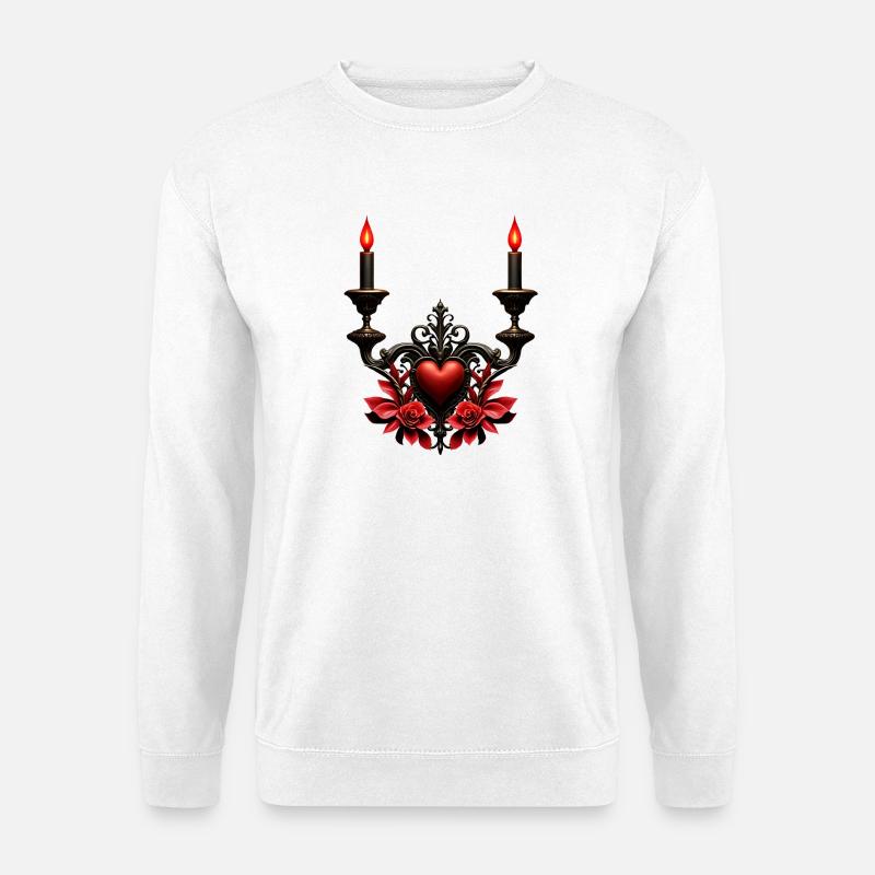 Romance gothique : Passion cachée. - Sweat-shirt Unisexe - blanc