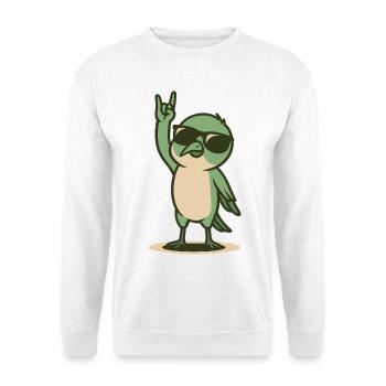 Poussin de colibri à bascule - Sweat-shirt Unisexe - blanc - Devant
