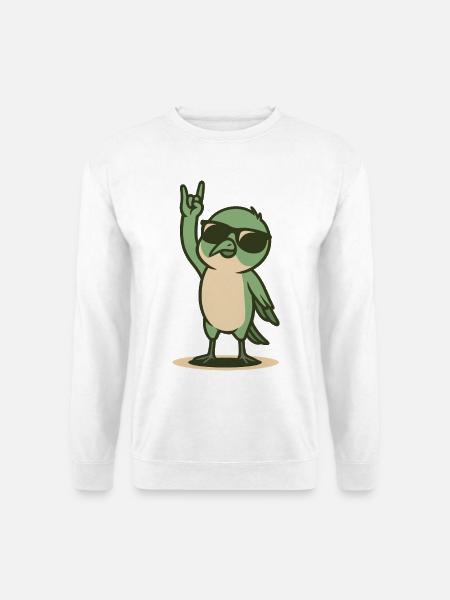 Rockin' Hummingbird Chick - Unisex Sweatshirt - white