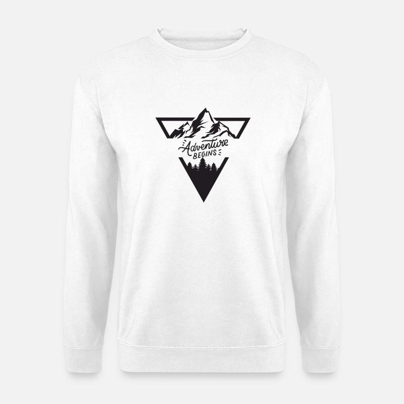 Abenteuer in den Bergen - Unisex Pullover - Weiß