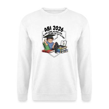 ABI 2026 - Unisex Pullover - Weiß - Vorne