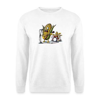 Corn Rockers auf der Bühne - Unisex Pullover - Weiß - Vorne