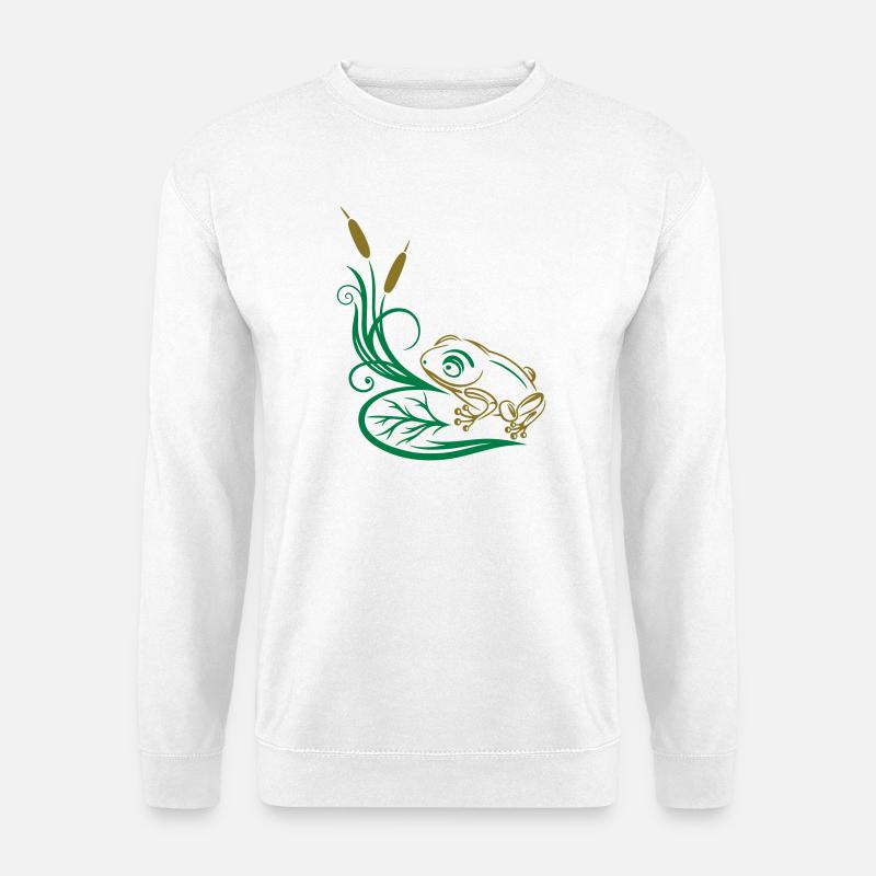 Frosch Natur Ornament Design - Unisex Pullover - Weiß