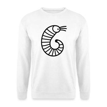 Regenwurm - Unisex Pullover - Weiß - Vorne