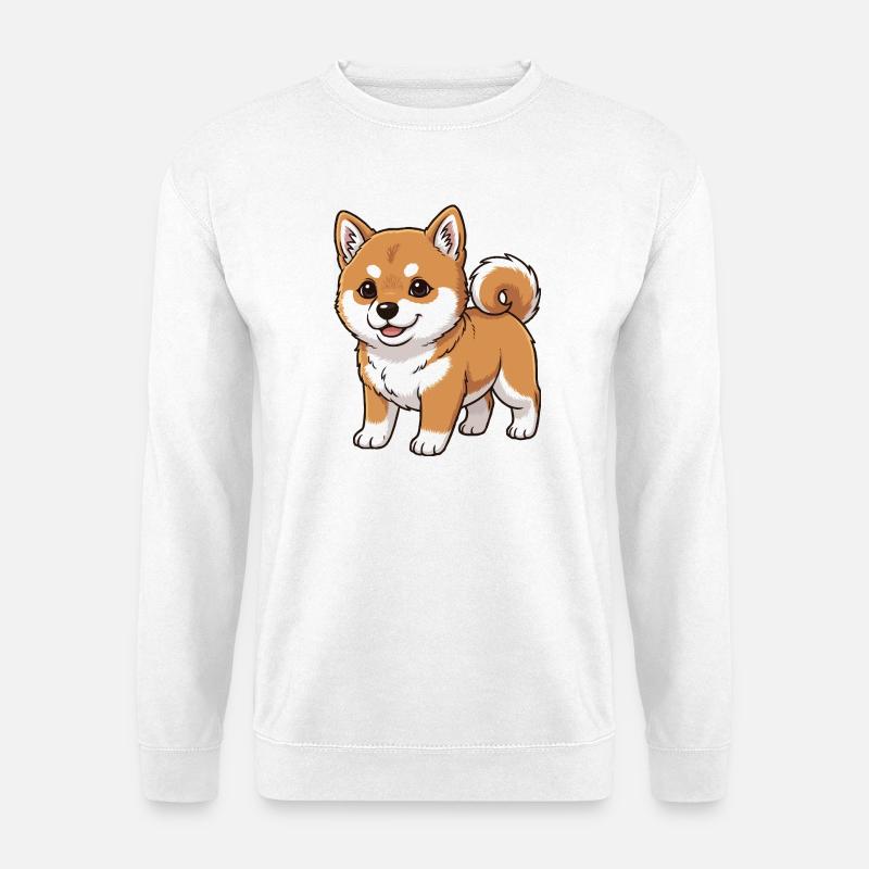 Shiba Inu Welpe - Unisex Pullover - Weiß
