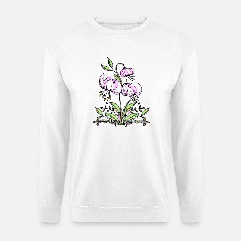 Blumen - Unisex Pullover - Weiß