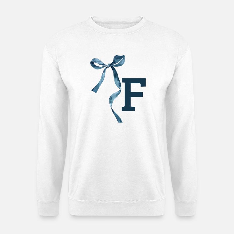 Monogram f gift idea - Unisex Sweatshirt - white