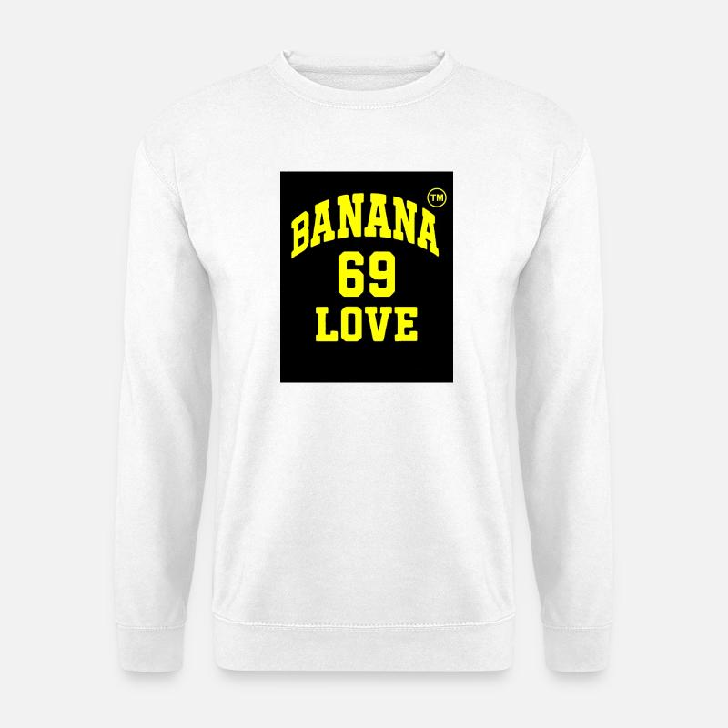 Banane 69 Liebe Logo - Unisex Pullover - Weiß