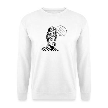 Conscience et Gratitude en Silhouette - Sweat-shirt Unisexe - blanc - Devant