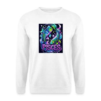 Fische - Unisex Pullover - Weiß - Vorne