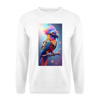 Colorful Steampunk Parrot - Unisex Sweatshirt - white - Front