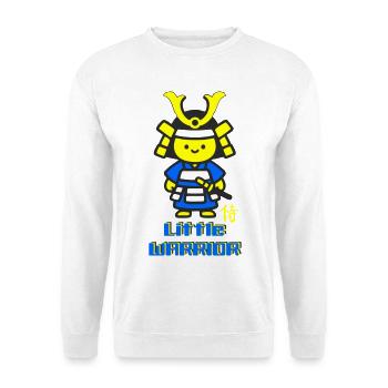 Kleiner Samurai Krieger - Unisex Pullover - Weiß - Vorne