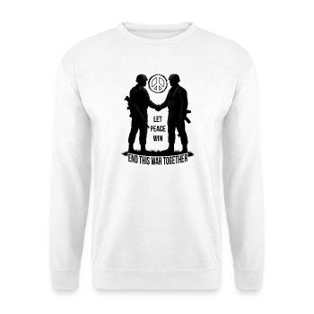 QUE LA PAIX L’EMPORTE - Sweat-shirt Unisexe - blanc - Devant